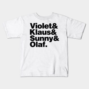 A Series of Unfortunate Names Kids T-Shirt